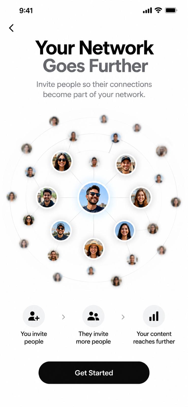 Invite one. Reach many more